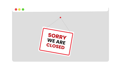 Sorry We'r Closed Sign Board Style Lottie Animation animation apps board board animation close sign closed sign design illustration landing pages lottie animation motion graphics sign sign board sign post sorry we are closed store animation store sign board ux website