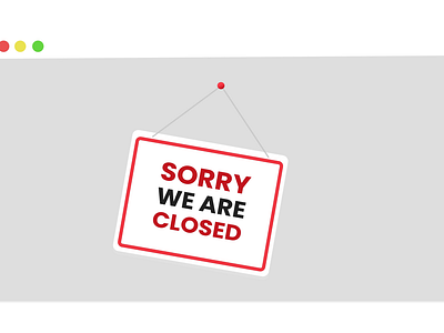 Sorry We'r Closed Sign Board Style Lottie Animation animation apps board board animation close sign closed sign design illustration landing pages lottie animation motion graphics sign sign board sign post sorry we are closed store animation store sign board ux website