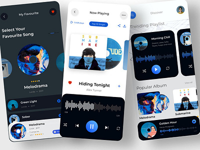 Music app design mobile app UI KIT app design ui kit app template figma figma template figma ui kit mobile app music app figma music figma music ui template ui kit