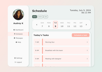 Scheduling #DailyUI #71 app calender dailyui design schedule scheduling ui ux