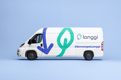 Van Livery for Langgi brand brand design brand identity branding graphic design indentity kerjanyadesain logo van livery