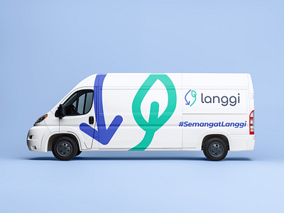 Van Livery for Langgi brand brand design brand identity branding graphic design indentity kerjanyadesain logo van livery