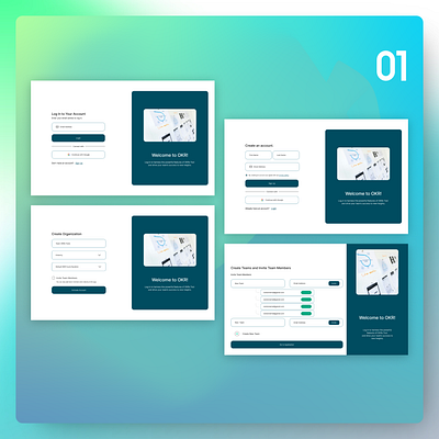 SaaS OKR Web Application Design branding figma freelance inspiration okr okrdesign saas ui webapp webappdesign