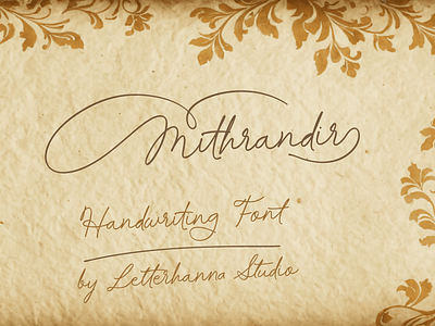 Mithrandir Font branding font handwritten logo script font typeface