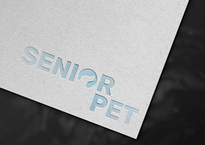 Logo for an Animal Protection Organization blue logo branding graphic design logo minimalism minimalistic logo mockup senior pet