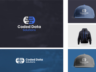 CodedData brand identity branding coreldraw graphic design logo logo design