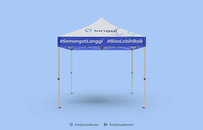 Event Tent Langgi brand identity brand logo brand visual branding design event graphic design illustration kerjanyadesain promotion tent design