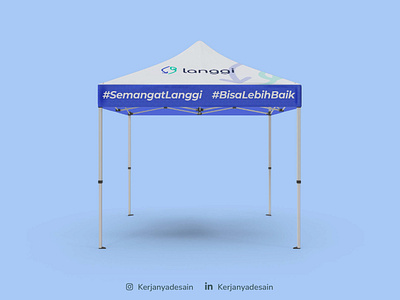 Event Tent Langgi brand identity brand logo brand visual branding design event graphic design illustration kerjanyadesain promotion tent design