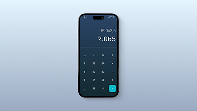 DailyUI #004 - Calculation 004 calculator dailyui design mobile