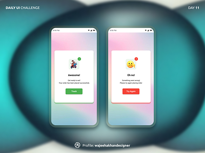 Day 11: Flash Messages - Daily UI Design Challenge. appdesign componentdesign creativeprocess designchallenge designinspiration designportfolio designtrends figmadesign figmaui flashmessagedesign graphicdesign iconography interactivedesign mobileapp productdesign uidesign uiux uiuxdesign uxdesign visualdesign