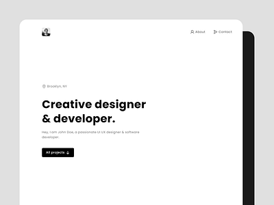 Handy ∙ Personal Portfolio Template for Framer design framer minimal personal portfolio template ui ux web website