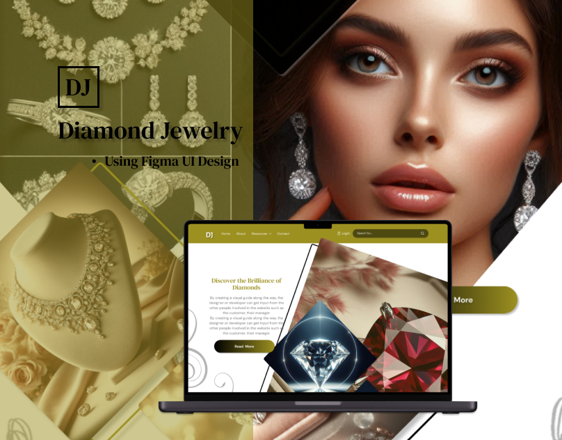 Diamond Jewelry- landing page UI Design by systazone solution on Dribbble