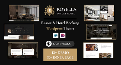 Hotel Booking Multi-Purpose WordPress Theme 3d business graphic design hotele boking logo ui vector