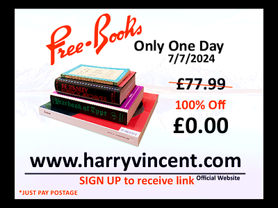 FREE BOOKS* only on 7/7/2024 book sale free gift harry vincent just pay postage ray ban hack spam