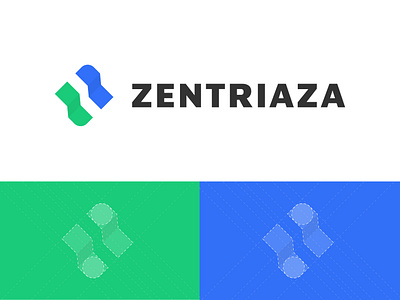 Zentriaza Logo Design brand identity branding company finance graphic design logo logo design visual branding visual identity