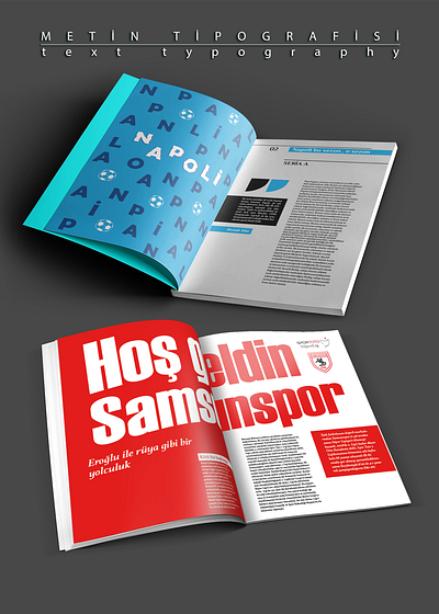 Sports Journal adversting branding design graphic design journal logo napoli photoshop sport typography ui