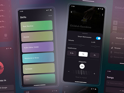 Voice Remover - IOS Mobile app clean color creative design music remove ui uidesign ux voice