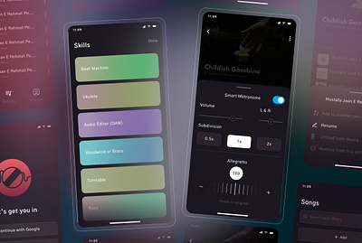 Voice Remover - IOS Mobile app clean color creative design music remove ui uidesign ux voice