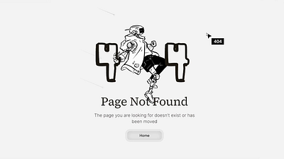 404 error - Lost in the Machine 404 landing page robot sci fi space