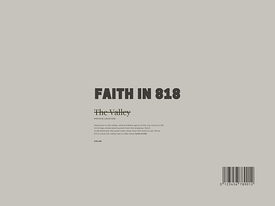 Faith in 818 | CoLAB branding design graphic design music typography