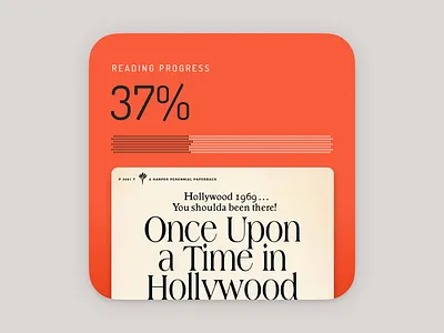 Reading progress widget braun figma ui widget