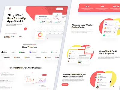 SAAS Landing page design for AI Business branding business website business website design design landing page landing page for business modern landing page design saas saas ai saas business saas landing page design saas website text ui ux web design website design website ui