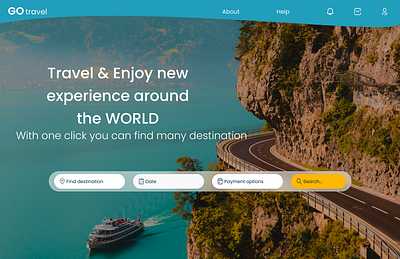 travel agancy landing page UIDesign landing page figma ui