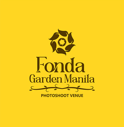 Fonda Garden Manila Logo art branding color design graphic design illustration logo