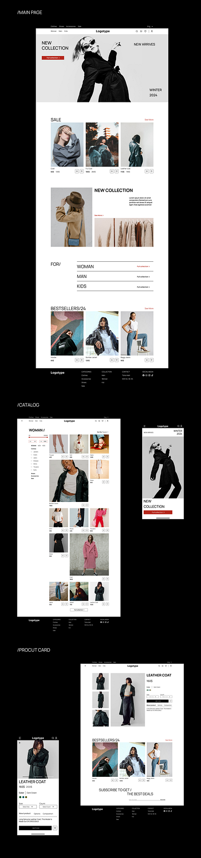 Fashion Shop UI app design ui ux