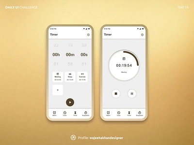 Day 14: Timer - Daily UI Design Challenge. appdesign countdowntimer creativedesign designinspiration designstrategy digitaldesign efficiencyboost figmadesign figmaui graphicdesign iconography innovation productdesign productivitytool techsolutions timemanagement timerscreen uidesign uxdesign visualdesign