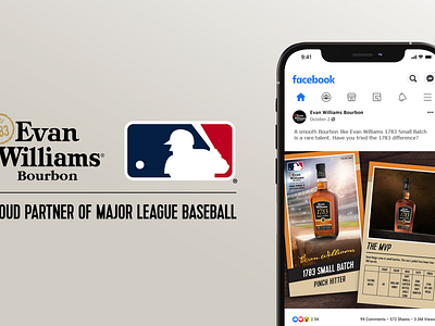 Evan Williams Bourbon and the Major League Baseball MLB branding graphic design motion graphics