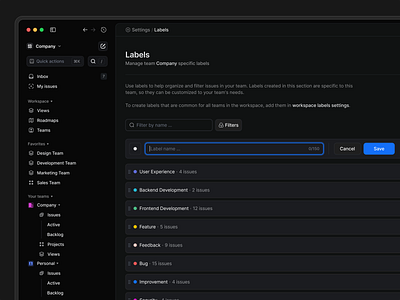 Create new label admin administration app apps asset labels create new label creating custom labels creating labels custom labels dark mode group label label create label list label name labels administration labels group managing labels new label select label workspace