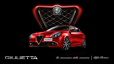 Alfa Romeo advertising automotive branding design digital retouching graphic design motion graphics retouching