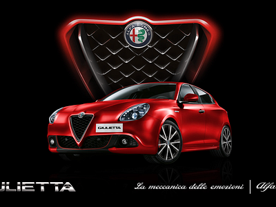 Alfa Romeo advertising automotive branding design digital retouching graphic design motion graphics retouching