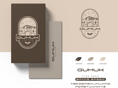 GUMUK COFFEE LOGO brown coffee design gumuk logo mertistudio