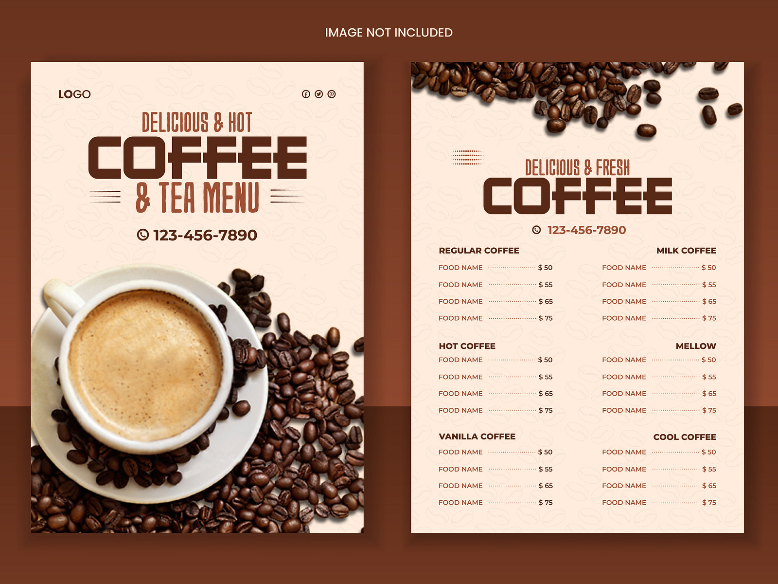 Coffee Shop Food Menu Design by Visual Graphics on Dribbble