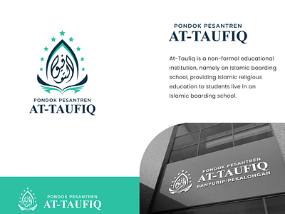 Pondok Pesantren Logo art boarding school design islamic logo mertistudio modern school