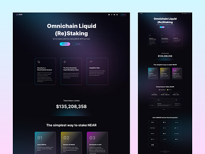 Liquid Staking Website Design bitcoin blockchain crypto crypto buy sell crypto landing page cryptocurrency cryptocurrency website landing page staking token trading ui ui design uiux ux web design web3 webdesign webdesigner webdevelopment