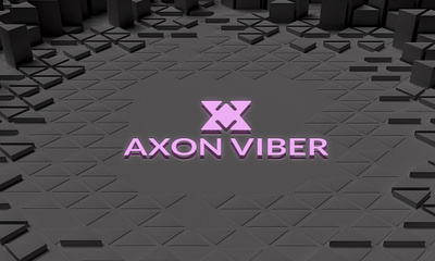 Technology Lettermark Logo 'AXON VIBER' adobeillustrator brandidentity branding designservice graphic design logo logodervice logodesigner logomaker