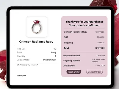 Purchase Recipt dailyui purchase recipt ui