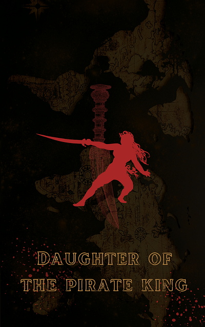 Book cover: daughter of the pirate king book cover canva graphic design