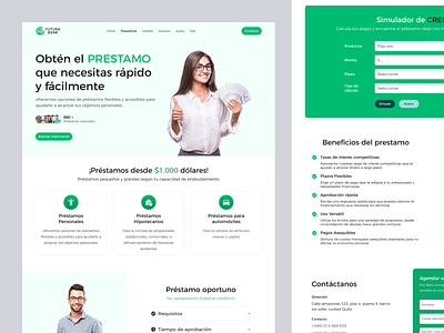 FuturaBank - Landing Page figmadesign ui uidesign ux webdesign