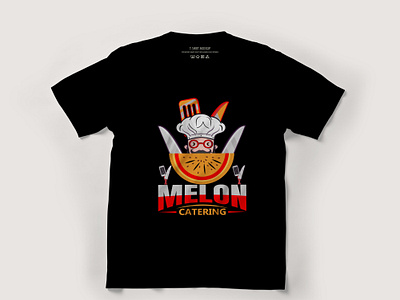 TYPOGRAPHY AND VECTOR BASED T SHIRT DESIGN. melon catering t shirt t shirt design typography vector