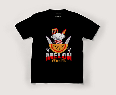 TYPOGRAPHY AND VECTOR BASED T SHIRT DESIGN. melon catering t shirt t shirt design typography vector