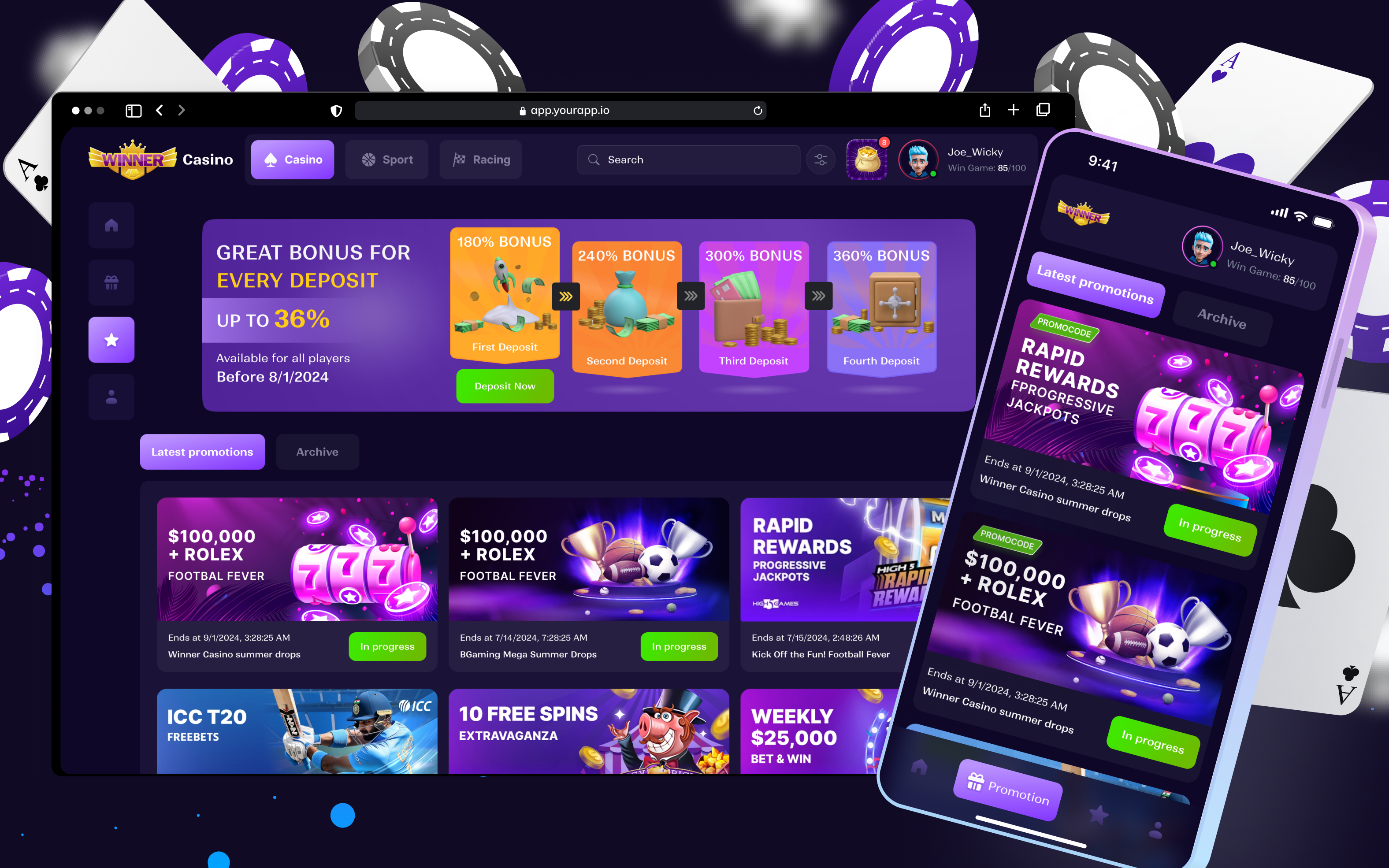 Example service media