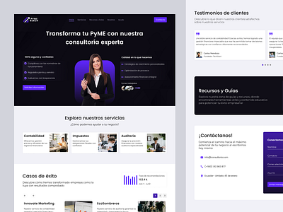 PymeReach - Landing Page figma uiweb webdesign