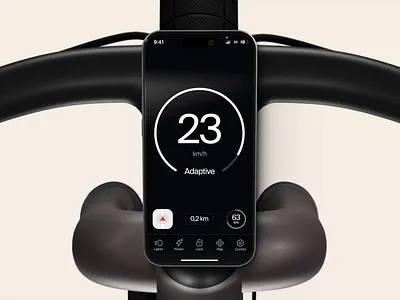 Cowboy In-Ride Milestones app bike dashboard mobile mobility motion ui