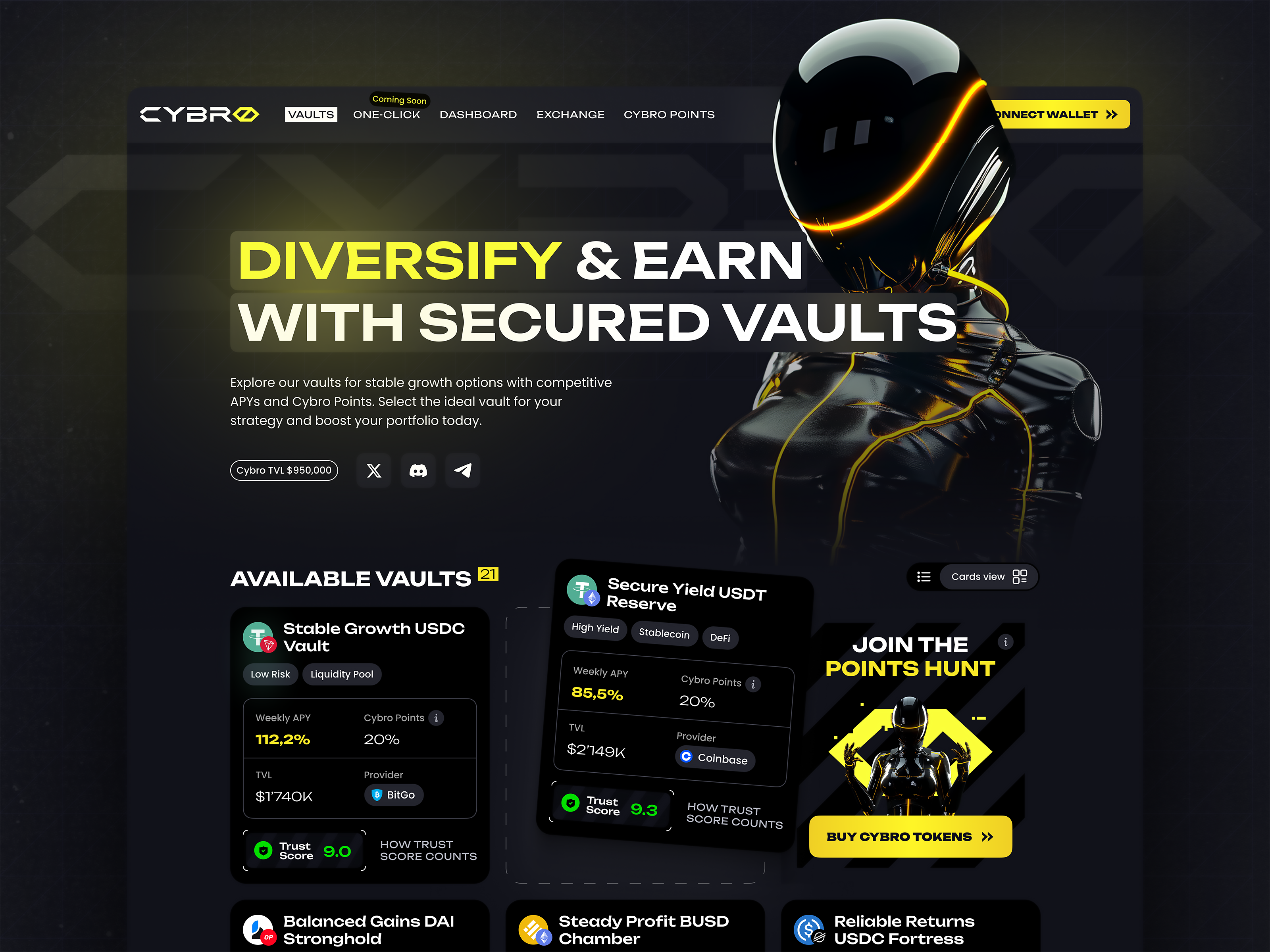Example of Crypto Dashboard / D App UI Sprint
