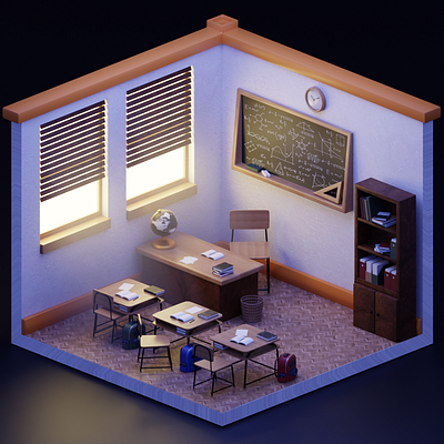 Isometric Classroom