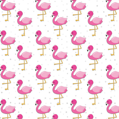 Dive into Summer with Flamingo Digital Paper Patterns! design illustration